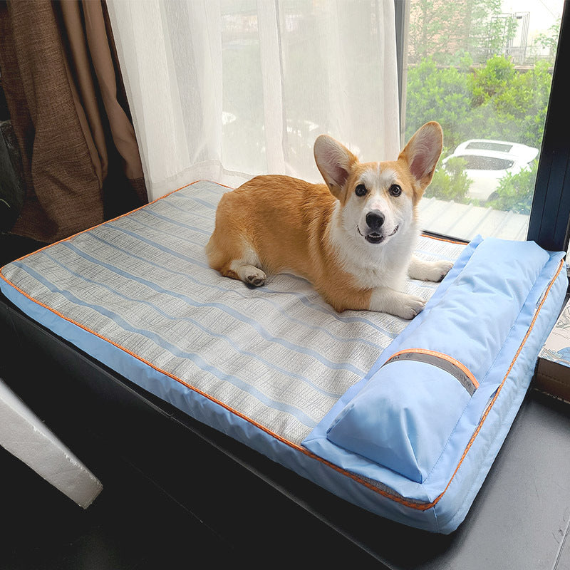 Dog Mat Sleeping With Pet Mat Summer Mat Anti Bite Mattress Cat Non Stick Hair Ice Mat Dog Mat