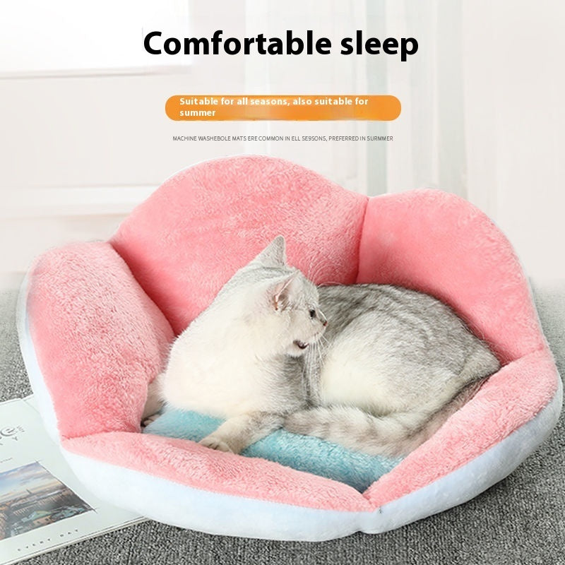 Internet Celebrity Dog's Paw Cat Nest Dog Bed Four Seasons Universal Pet Warm