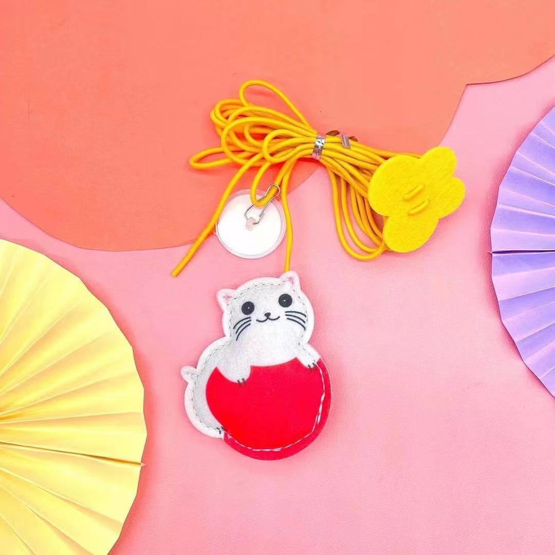 Cat Toys Simulated Caterpillar Cute Toys Funny Self-hey Interactive Toy Rope Grabbing Mouse Telescopic Hanging Cat Pet Supplies