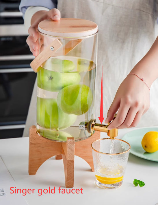 Self-service Juice Dispenser With Faucet Cold Drink Barrel Creative Water Dispenser